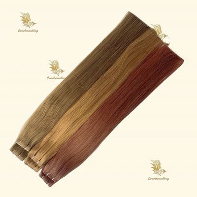 Stile rettilineo Multi-Color Tape Ins Doppio disegnato Invisibile PU Tape Hair Extensions