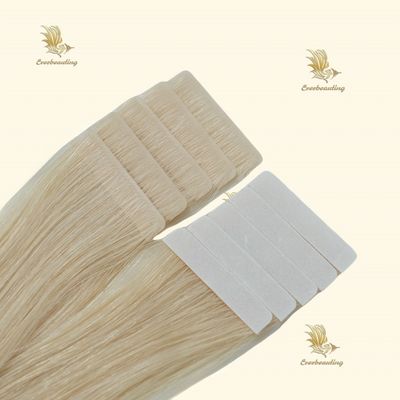 Stile rettilineo Multi-Color Tape Ins Doppio disegnato Invisibile PU Tape Hair Extensions