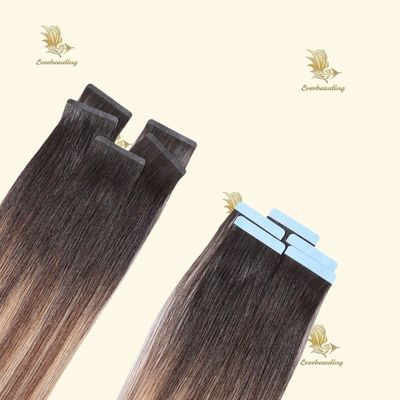 Nastro di iniezione invisibile a doppia trazione colorante in estensione di capelli a nastro per i capelli a onde corporee