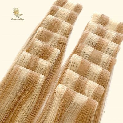 50cm * 8cm * 3cm Dimensione del pacchetto Estensioni di capelli umani senza capelli della cuticule russa
