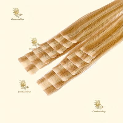 50cm * 8cm * 3cm Dimensione del pacchetto Estensioni di capelli umani senza capelli della cuticule russa