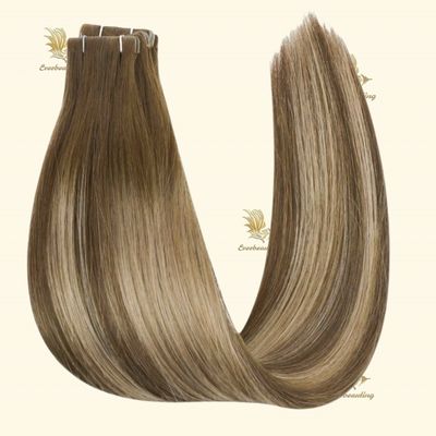 50cm * 8cm * 3cm Dimensione del pacchetto Estensioni di capelli umani senza capelli della cuticule russa