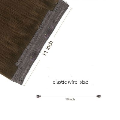 Stretti di filo di pesce One Piece Haloin Hair Extensions con volume e lunghezza colorante