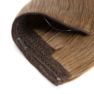 Remy Haloin Hair Extensions Capelli umani con stile pre-connesso e fascia invisibile