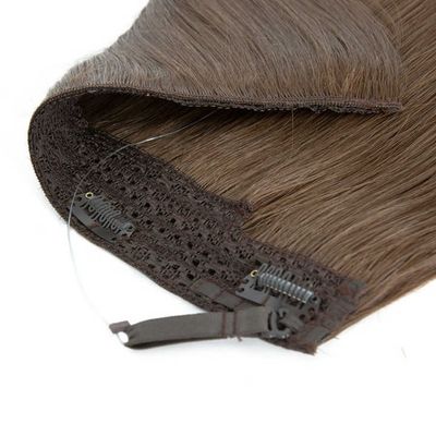 Remy Haloin Hair Extensions Capelli umani con stile pre-connesso e fascia invisibile