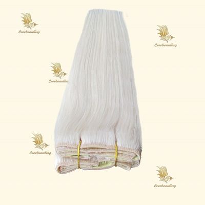 Capelli biondi brillanti Virgin Extensiones De Cabello 150g/pc Rimborsi per 30 giorni