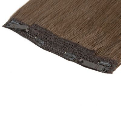 100% capelli umani senza cuciture Invisibili Fish Wire Hair Extensions Rimborsi fino a 30 giorni