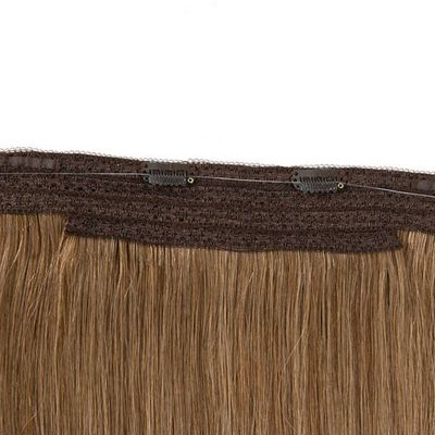 100% capelli umani senza cuciture Invisibili Fish Wire Hair Extensions Rimborsi fino a 30 giorni