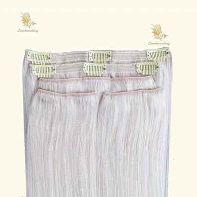 Clips personalizzati per capelli umani vergini 100% per donne bianche