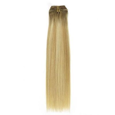 Clip in Hair Extensions per capelli corti doppio disegnato Remy capelli umani richiesta personalizzata