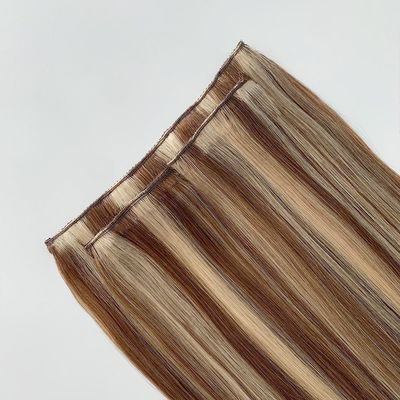 Clip in Hair Extensions per capelli corti doppio disegnato Remy capelli umani richiesta personalizzata