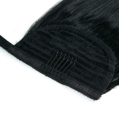 100% di capelli vergini umani Remy, estensioni di capelli a coda di cavallo, personalizzate a portata di mano.