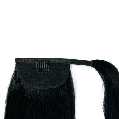 100% di capelli vergini umani Remy, estensioni di capelli a coda di cavallo, personalizzate a portata di mano.