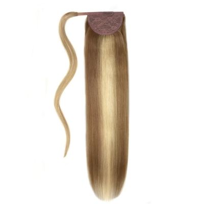 Pagamento completo Cuticule vergine grezza Capelli allineati Coda di cavallo 10A 12A Grado naturale retta
