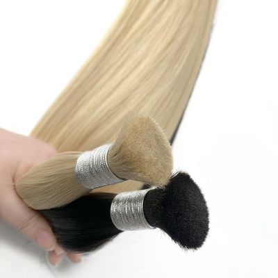 Capelli Umani Remy Non Processati No Weft Hair Bundles per il tuo business di estensione dei capelli