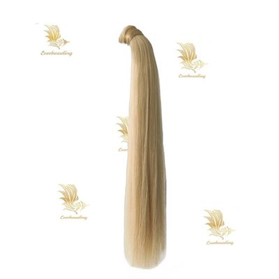 100% capelli umani Remy coda di cavallo stile retto capelli russi coloranti