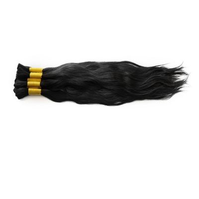 100 g/confezione Vergine Naturale Bionda/Argentina/Grigia Umida e ondulata Capelli umani a treccia