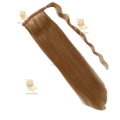 Clip per capelli indiani in pettine Capelli umani avvolgono le estensioni di coda di cavallo Tipo pre-connesso