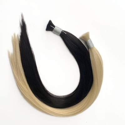 Blonde Bone Straight Human Hair Extension doppio disegnato con 0,300 kg di peso lordo del pacchetto