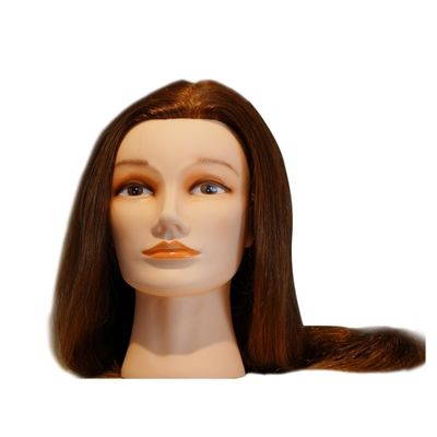 Capo manichino di capelli in fibra chimica per la formazione di parrucchieri e la pratica cosmetologica