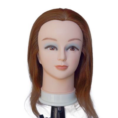 16 pollici 100% capelli umani testa di allenamento per professionisti professionisti