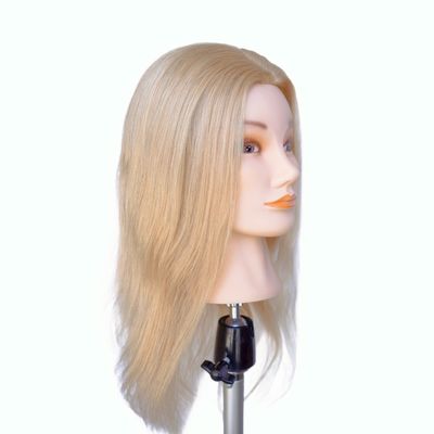 100% Capello di allenamento per capelli umani Testa manichino per l'allenamento strumento professionale