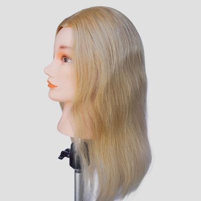 100% Capello di allenamento per capelli umani Testa manichino per l'allenamento strumento professionale