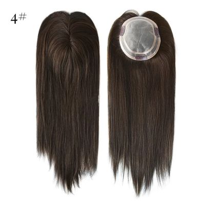 5.5x6inch Hand Tied Double Mono Top Remy European Human Hair Toupee Topper PU Attorno MT-S1