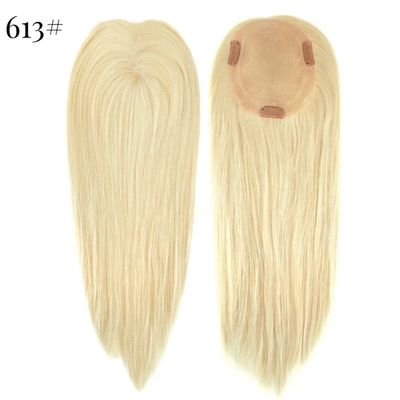 5.5x6inch Hand Tied Double Mono Top Remy European Human Hair Toupee Topper PU Attorno MT-S1