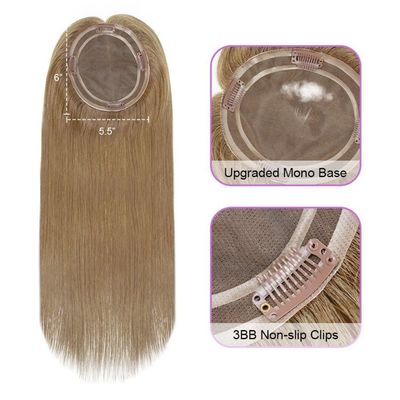 Colori di punta Mono capelli topper per donne MT-magic 3 12 pollici 14 pollici 16 pollici 18 pollici