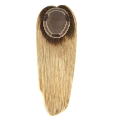 16 pollici di capelli russi europei biondi donne mono con pagamento iniziale