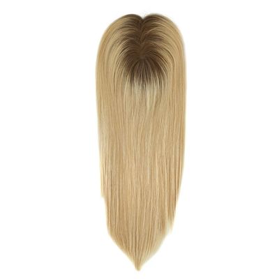 16 pollici di capelli russi europei biondi donne mono con pagamento iniziale