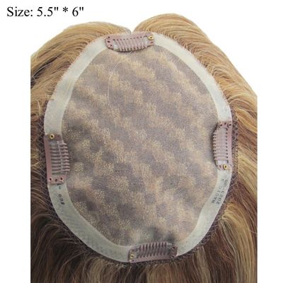 Capelli umani Topper a mano legato Mono Top Piece per la base completa Lace Perugia