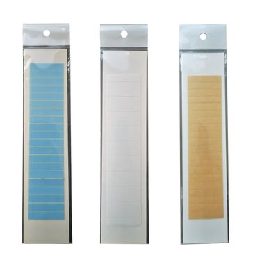 Costo di spedizione Nastro adesivo per estensione capelli blu bianco giallo Perrucca adesivo rollo HT-230830