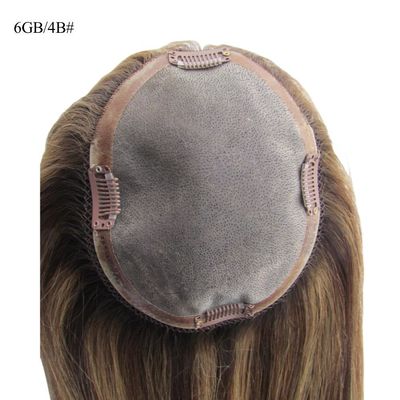 Mono Base Topper ebraico kosher per donne 5.5X6 Prime Prime Cuticle Aligned Hair Piece