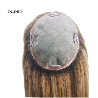 Remy Hair Mono Topper per capelli umani per donne con capelli sottili 0,300 kg Peso lordo del pacchetto