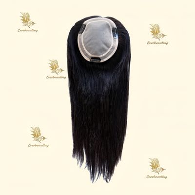 Tecnologia artigianale Piccole dimensioni parti laterali capelli umani colore naturale parrucca di toupee per donne