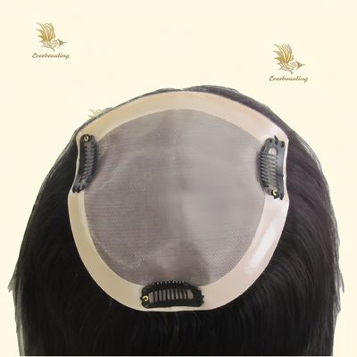 Tecnologia artigianale Piccole dimensioni parti laterali capelli umani colore naturale parrucca di toupee per donne