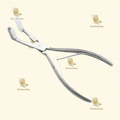 Moneta statunitense Estensioni in acciaio tedesco Tape Sealing Plies Flat Tip Hair Extension Plier