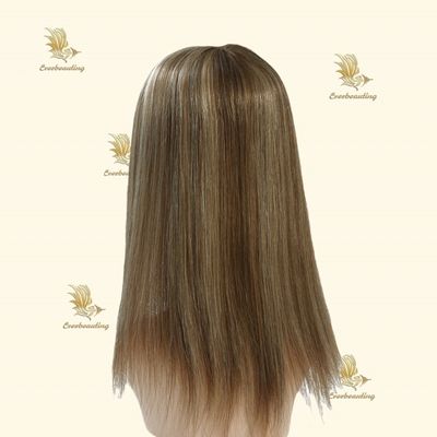 Cappotto per capelli umani in seta a colori diversi lunghezza 15 cm