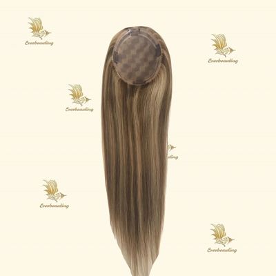 Lacci svizzeri base europea mono seta capelli toppers chiusura vergine Remy capelli umani 5 * 6.5 pollici